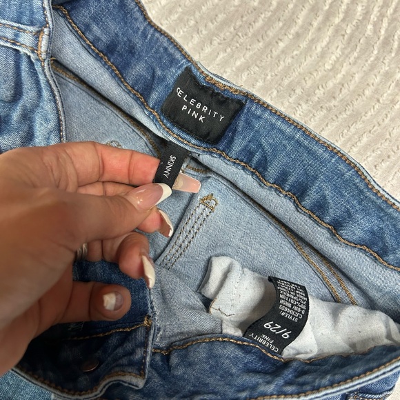 Jeans Bundle Size 9 / 29 Celebrity Pink Skinny Raw Hem Light & Medium Wash - Picture 11 of 15